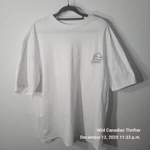 Guess XL FriendsWithYou Collab White Tee Cloud Logo Graphic Shirt